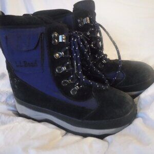 Winter Boots Kids size 4 Kids Blue LL Bean Winter Boots Size 4 Pre Owned